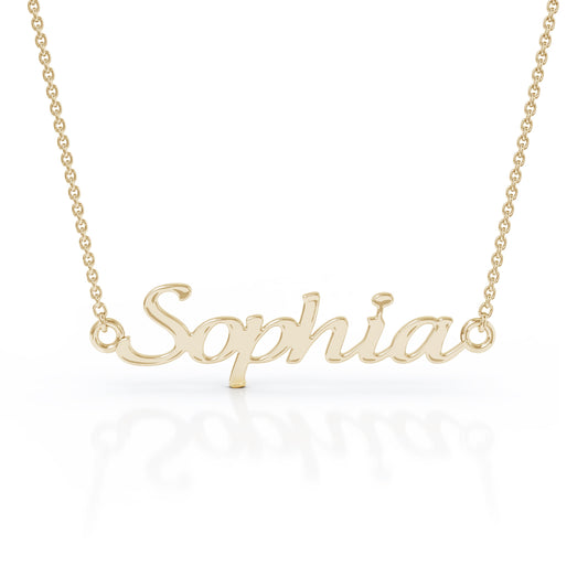 Personalized Name Necklace in 14K Gold