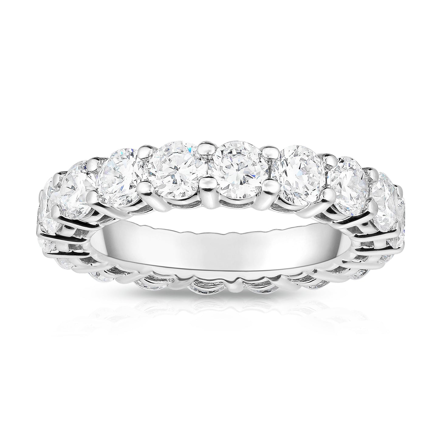 4.00-5.00Ct Diamond Eternity Ring in 14K White Gold