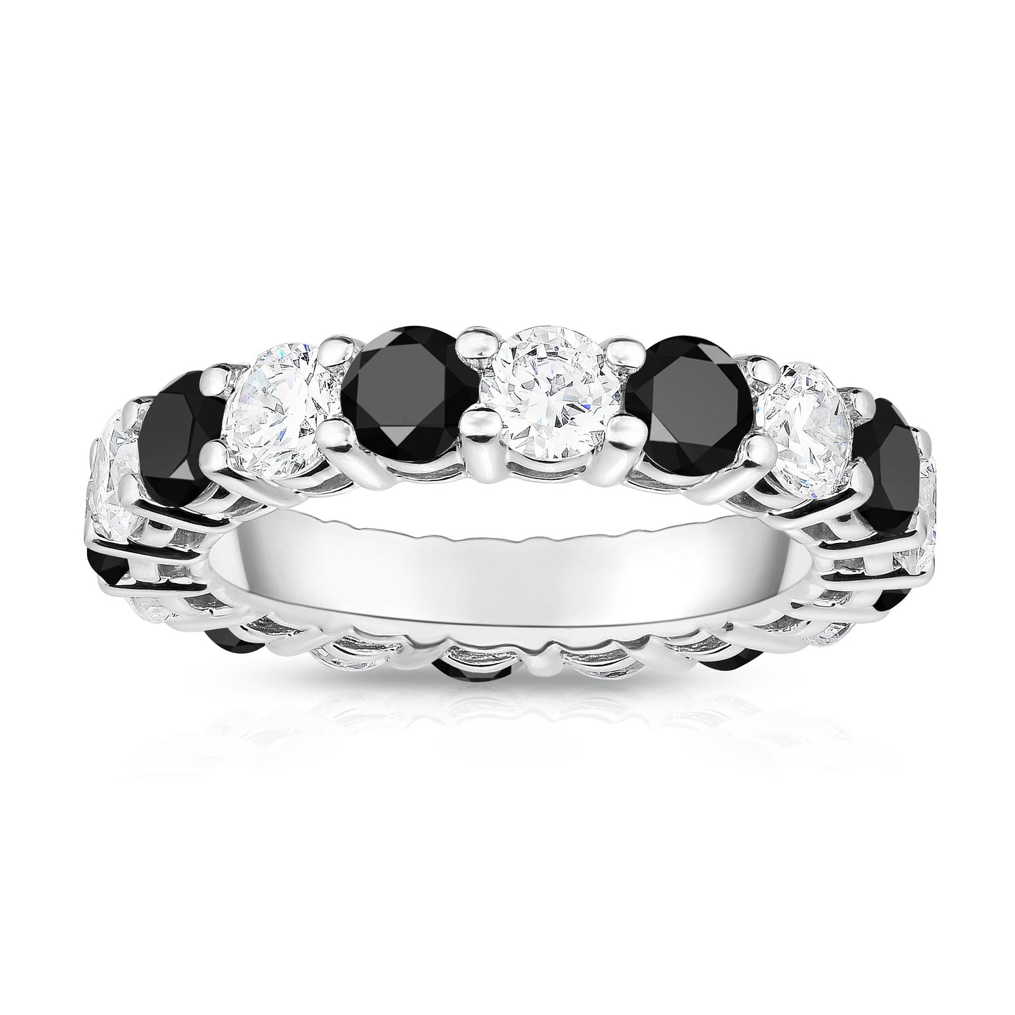 4.00-5.00Ct Diamond Eternity Ring in 14K White Gold