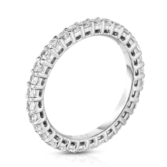 0.90-1.00Ct Diamond Eternity Band in 14K White Gold