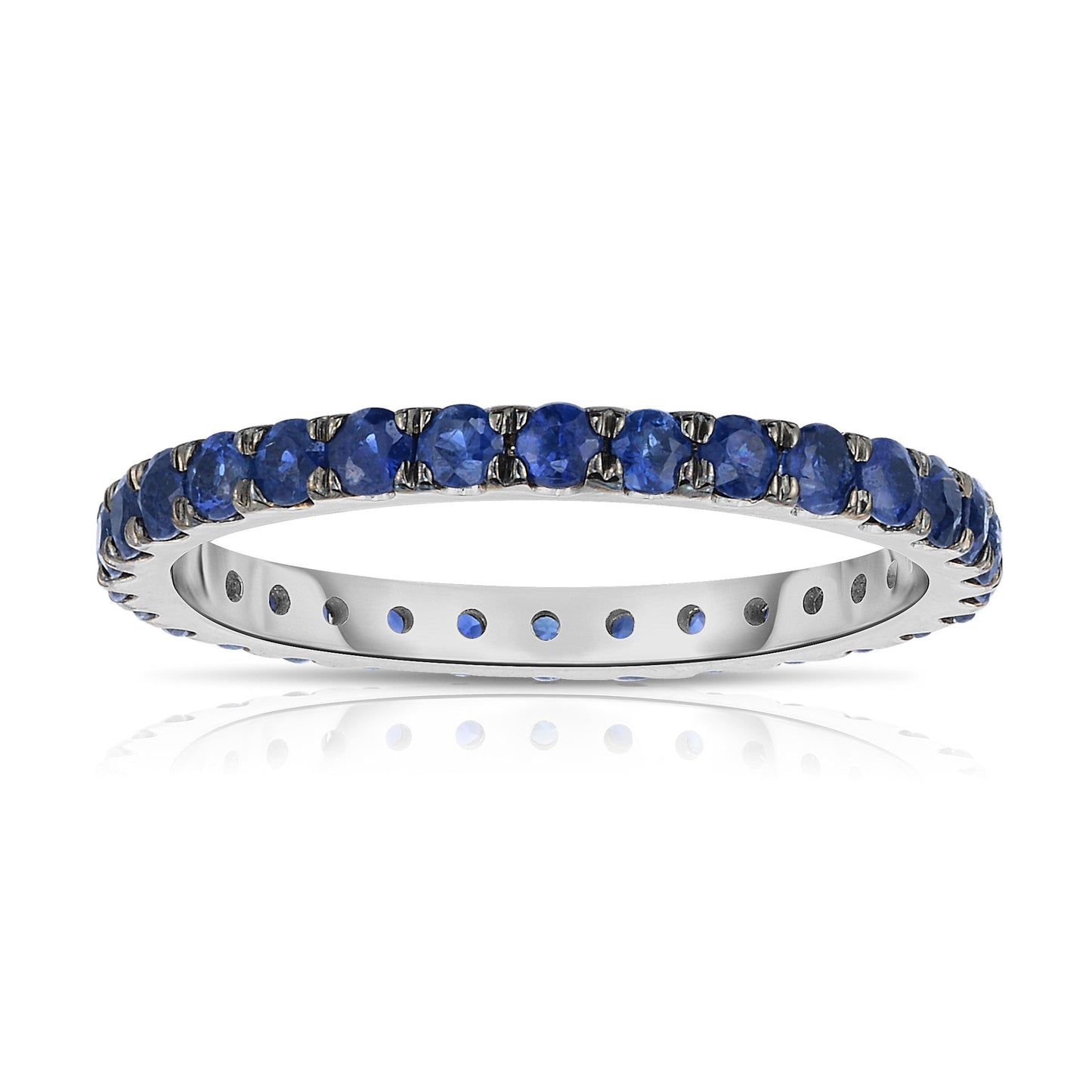 1.10Ct Gemstone Eternity Ring in 14K White Gold