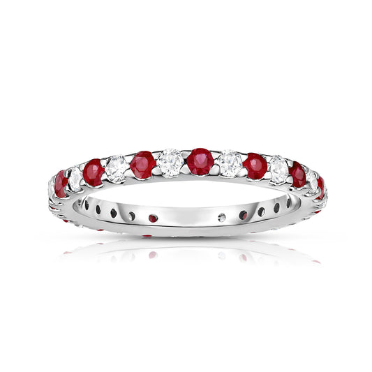 0.95Cttw Diamond Eternity Ring in 14K White Gold