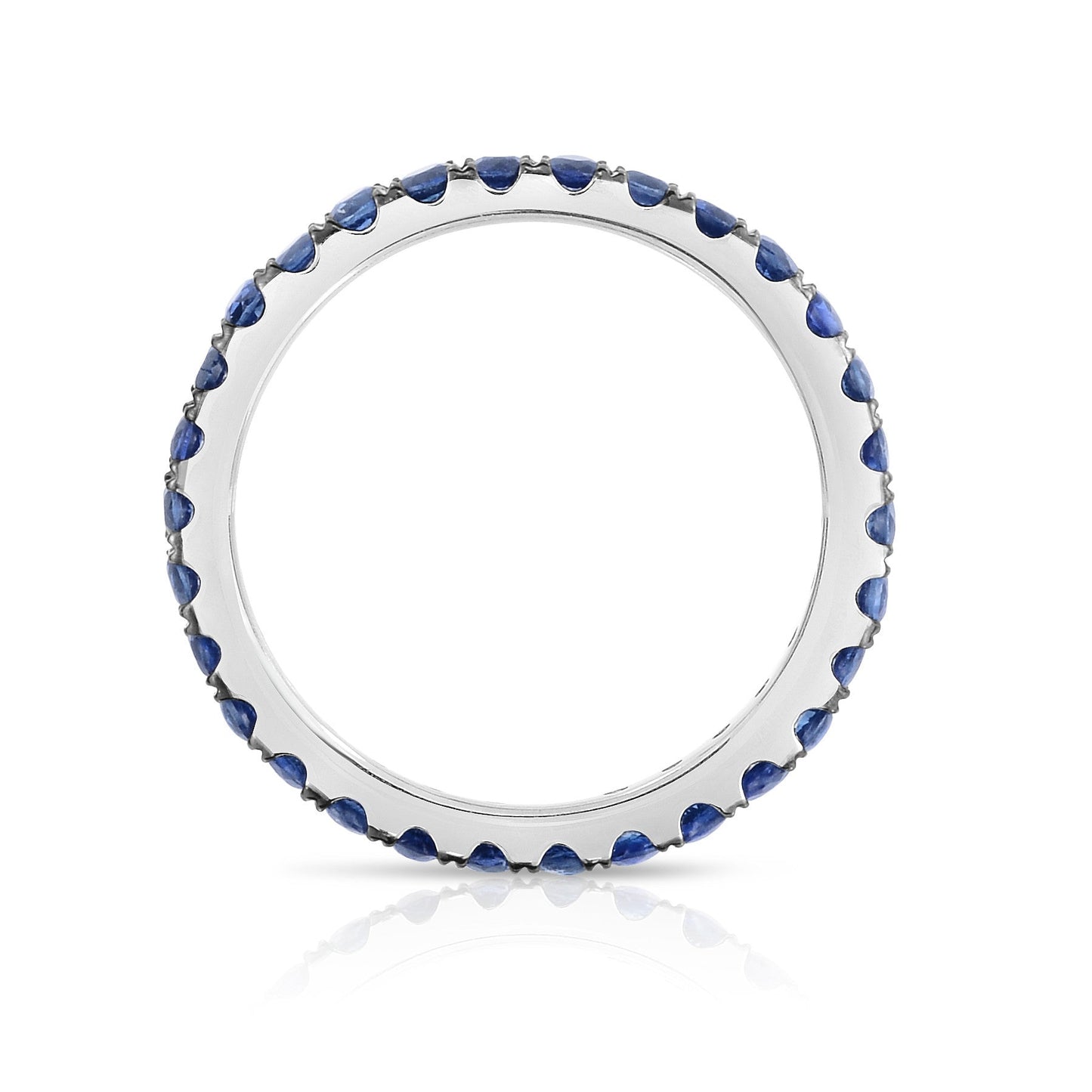 1.10Ct Gemstone Eternity Ring in 14K White Gold