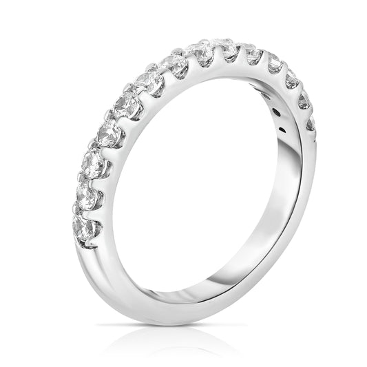 0.60Ct Diamond Wedding Band in 14K White Gold