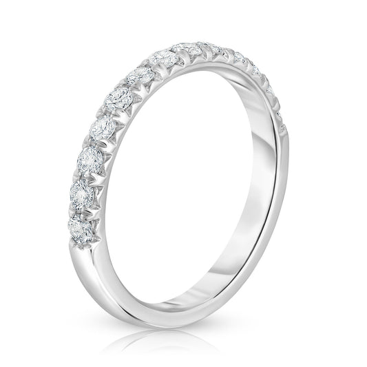 Diamond Wedding Band in 14K White Gold