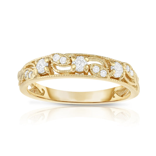 0.25Ct Diamond Stackable Ring in 14K Gold
