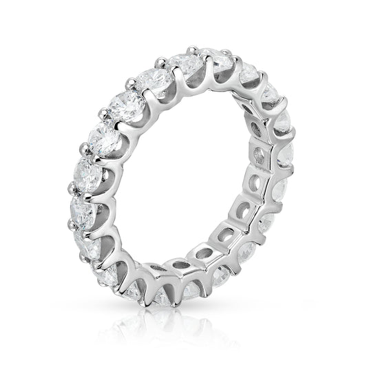2.85-3.15Ct Diamond Eternity Ring in 14K White Gold