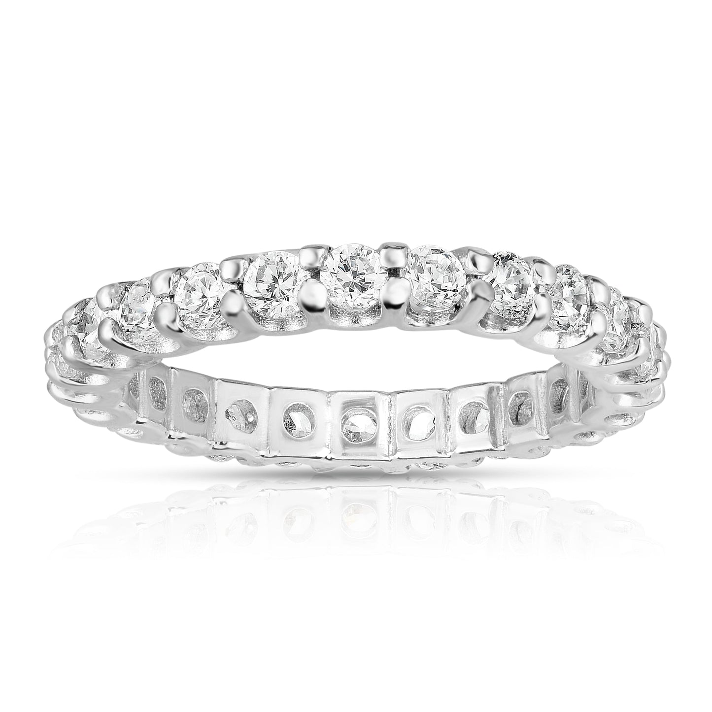 1.20-1.35Ct Diamond Eternity Band in 14K White Gold