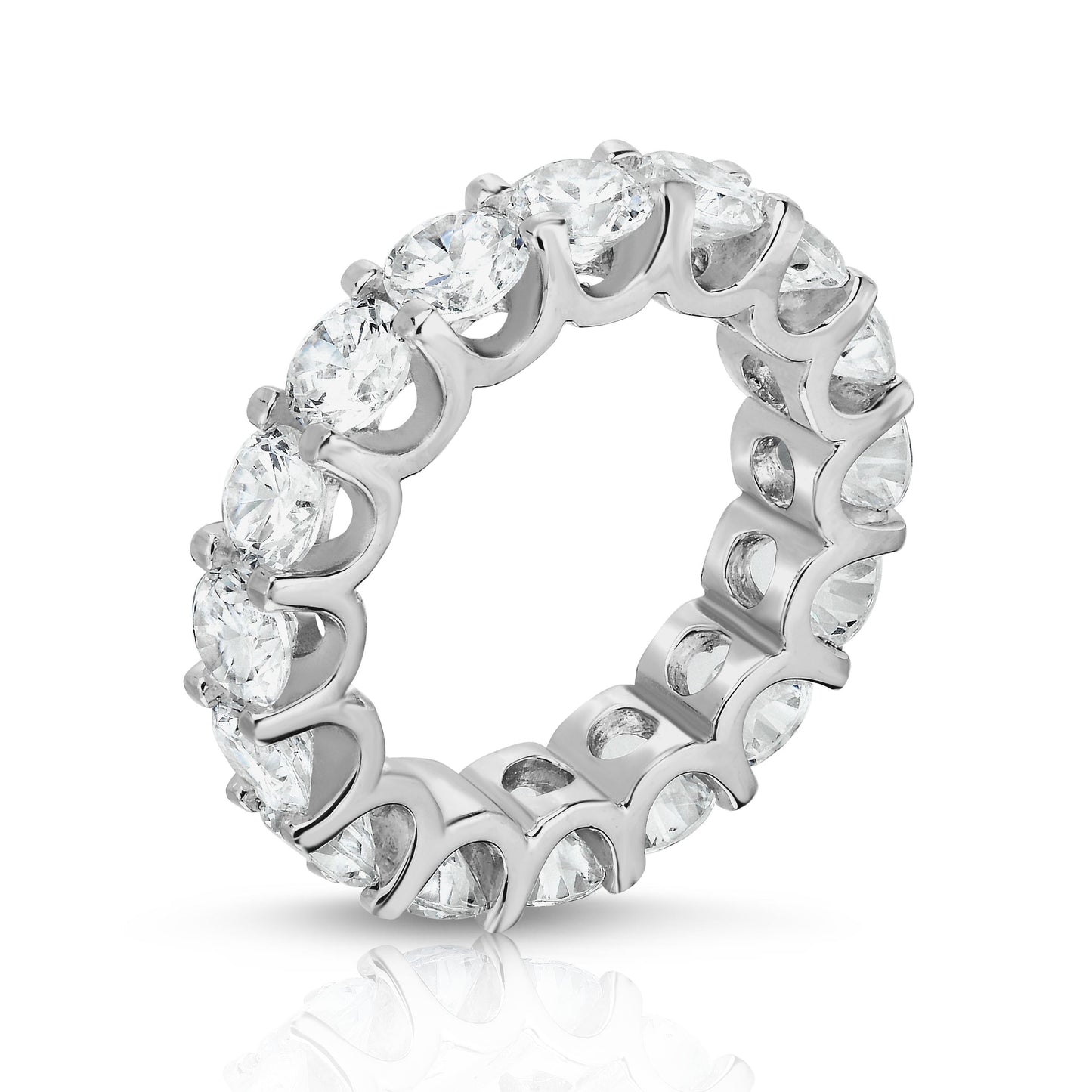 5.25-5.95Ct Diamond Eternity Ring in 14K White Gold
