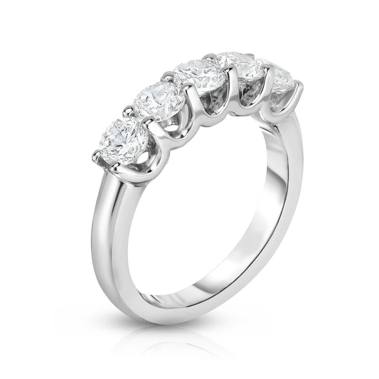 5-stone diamond ring