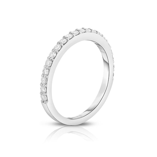 0.40Ct Diamond Wedding Band in 14K White Gold