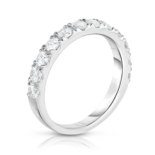1.10Ct Diamond Wedding Band in 14K White Gold