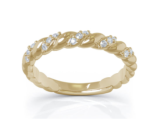 0.12Ct Diamond Ring in 14K Gold