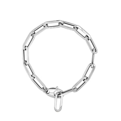 Link Paperclip Link Chain Bracelet, 7.5" in 14K Gold