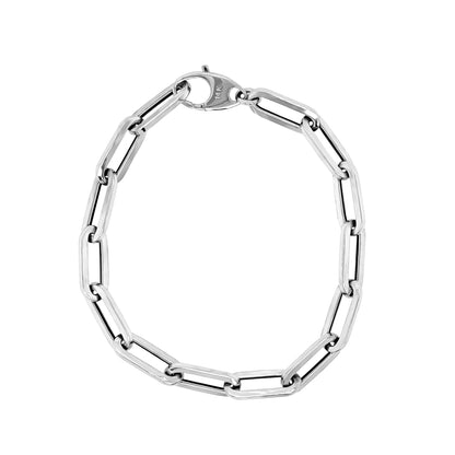 Link Paperclip Link Chain Bracelet, 7.5" in 14K Gold