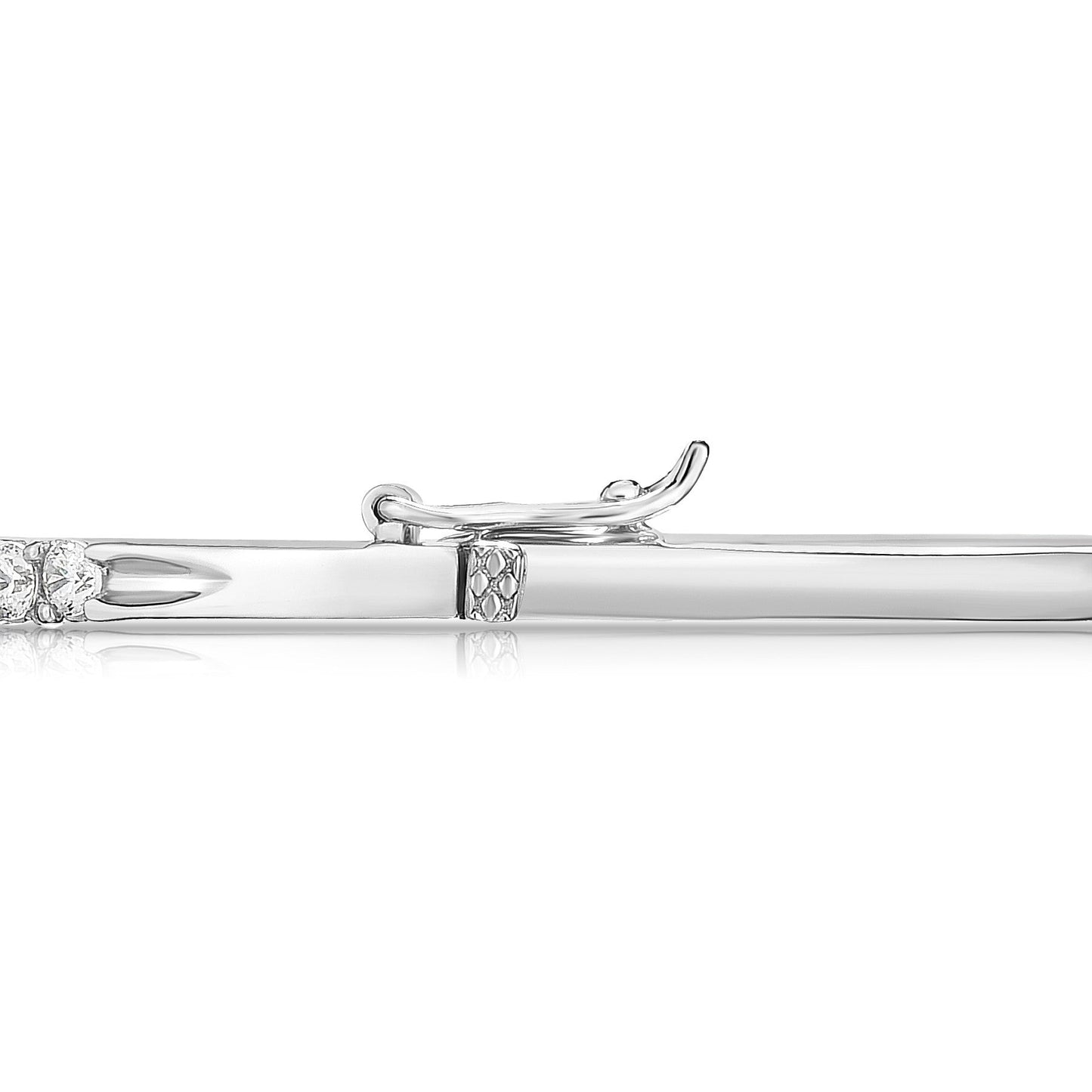 1.50Ct Diamond Bangle in 14K White Gold