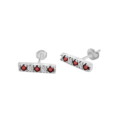 0.20Ct Diamond Bar Earrings in 14K Gold