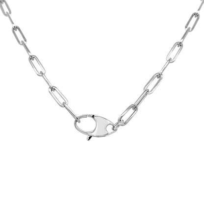 Link Paperclip Link Chain Necklace, 20" in 14K Gold