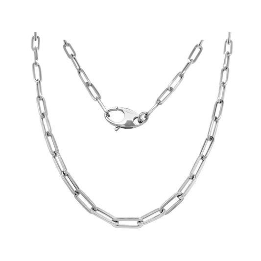 Link Paperclip Link Chain Necklace, 20" in 14K Gold