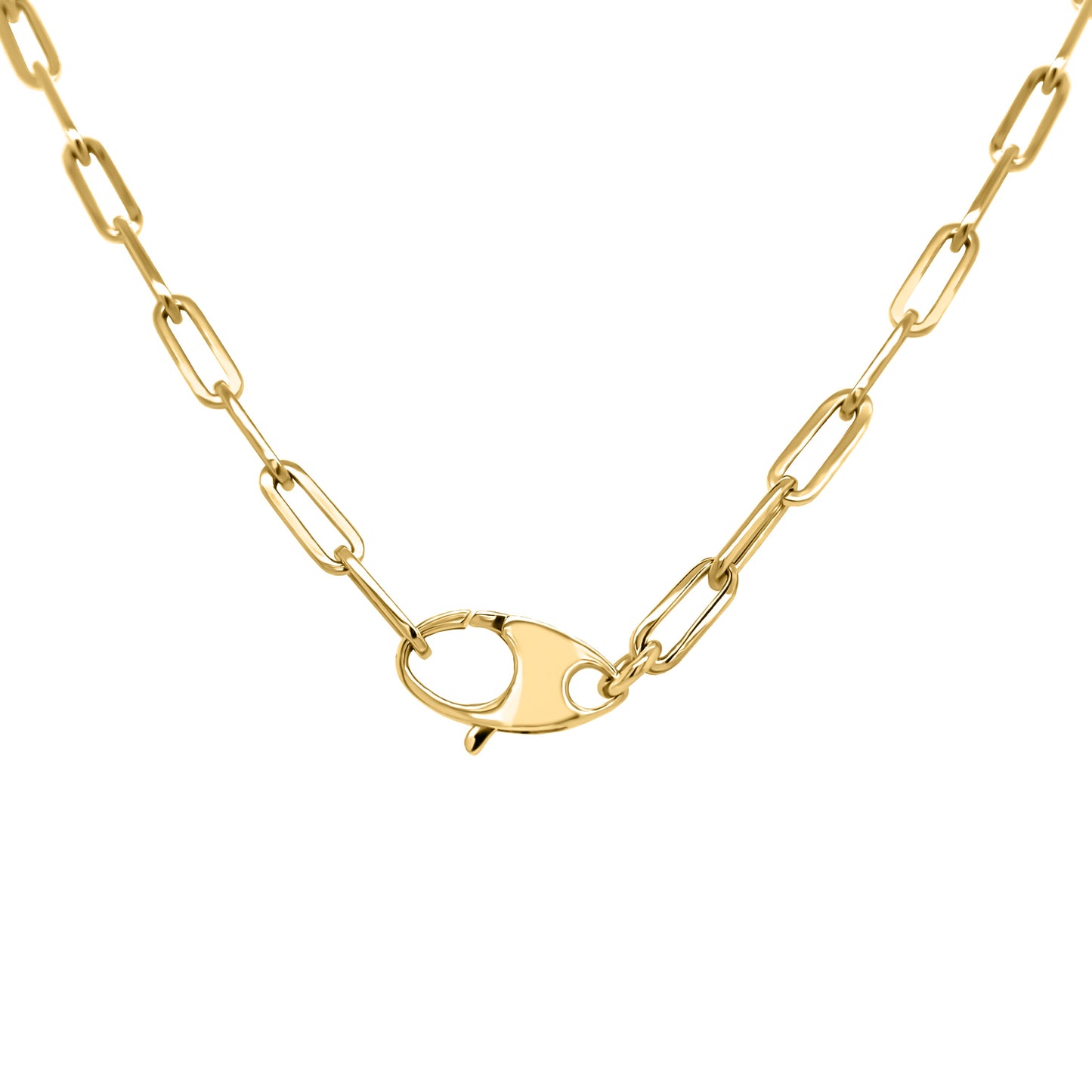 Link Paperclip Link Chain Necklace, 20" in 14K Gold