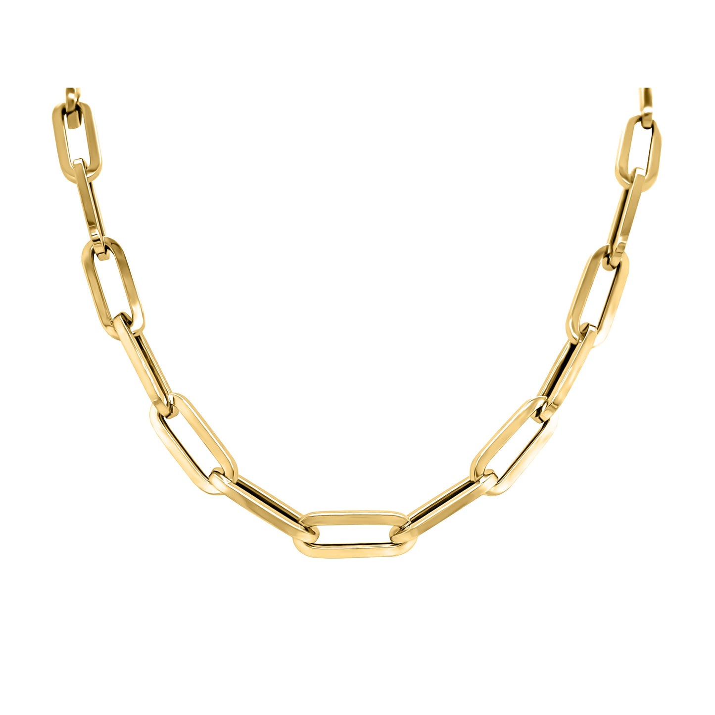 Link Paperclip Link Chain Necklace, 20" in 14K Gold