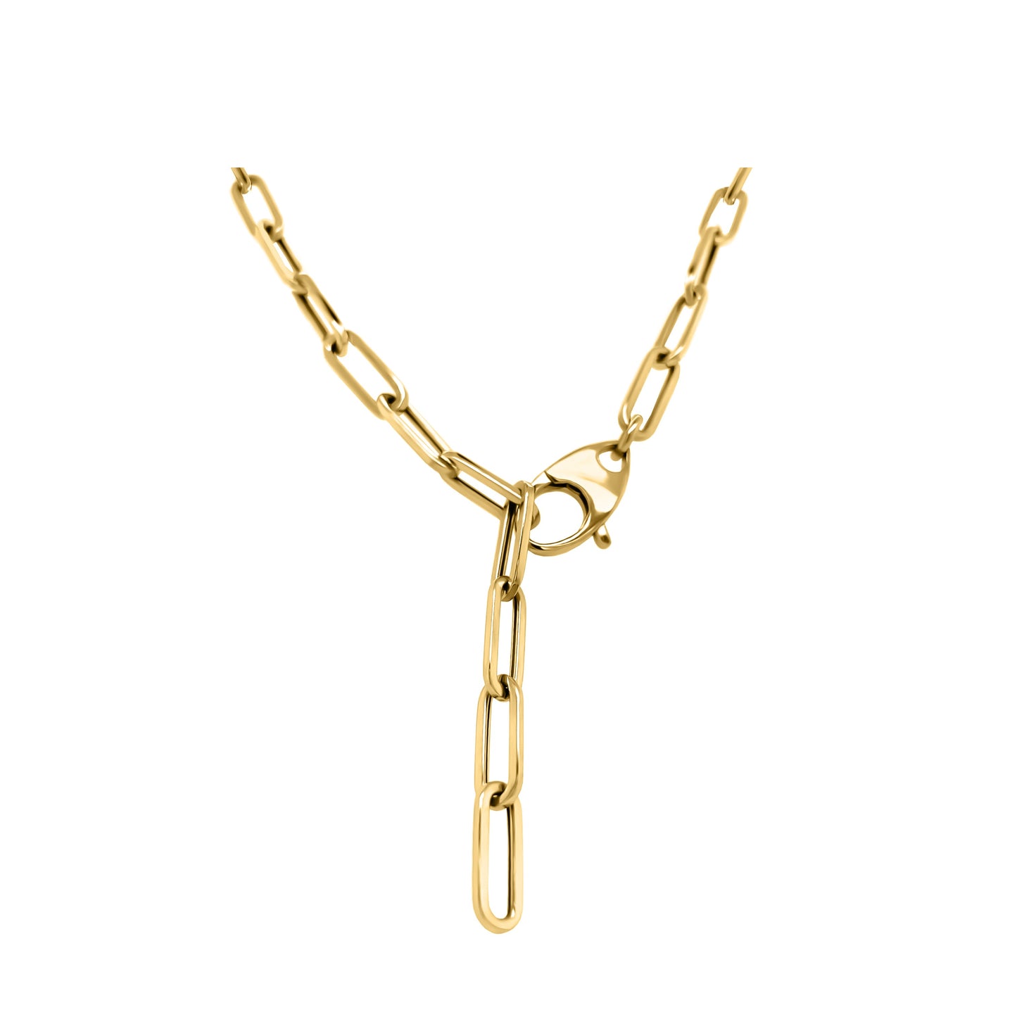 Link Paperclip Link Chain Necklace, 20" in 14K Gold