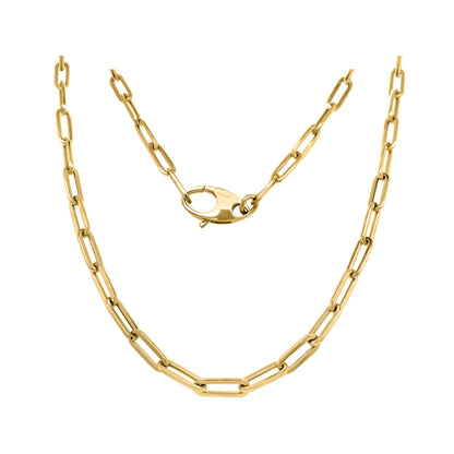 Link Paperclip Link Chain Necklace, 20" in 14K Gold