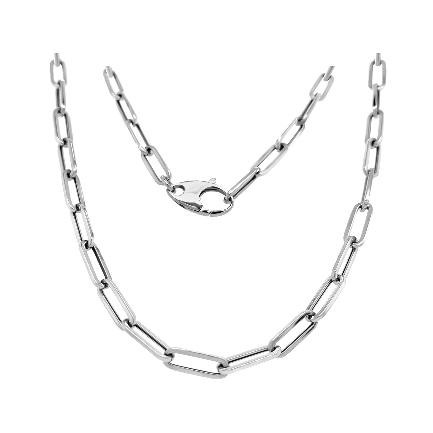 Link Paperclip Link Chain Necklace, 20" in 14K Gold