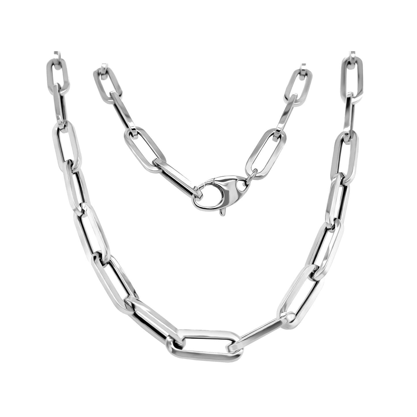 Link Paperclip Link Chain Necklace, 20" in 14K Gold