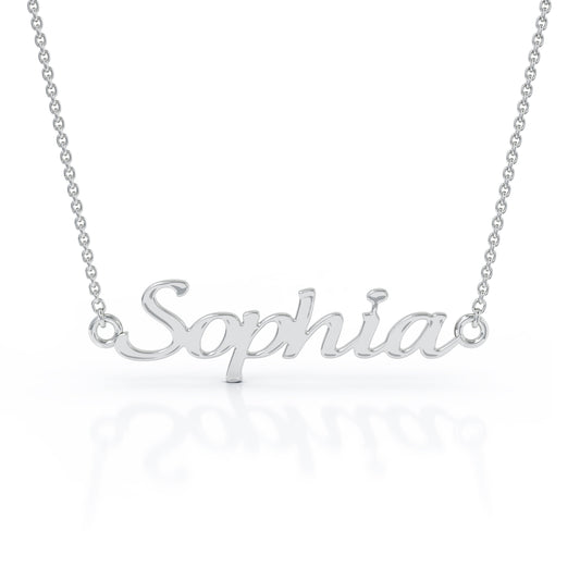 Personalized Name Necklace in 14K Gold