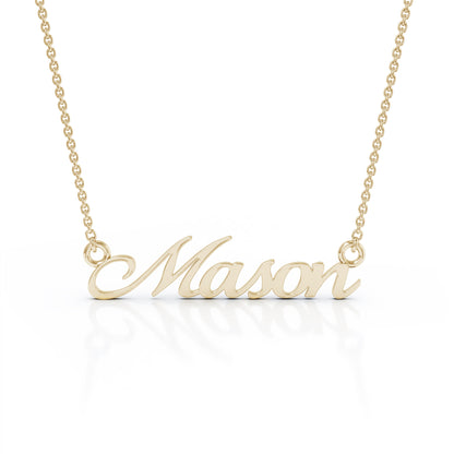 Personalized Name Necklace in 14K Gold