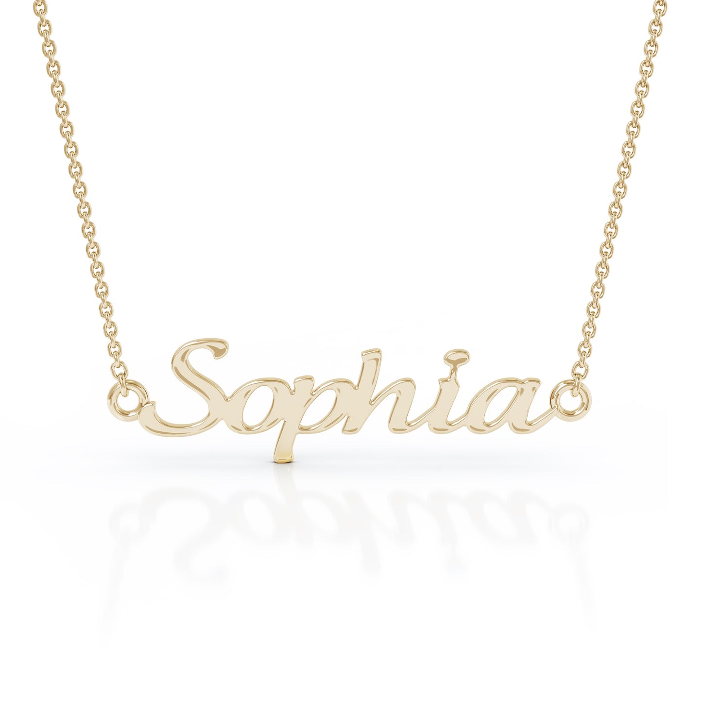 Personalized Name Necklace in 14K Gold