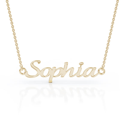 Personalized Name Necklace in 14K Gold
