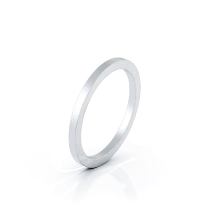 Square Profile 1.5MM Matte Finish Wedding Band in 14K Gold