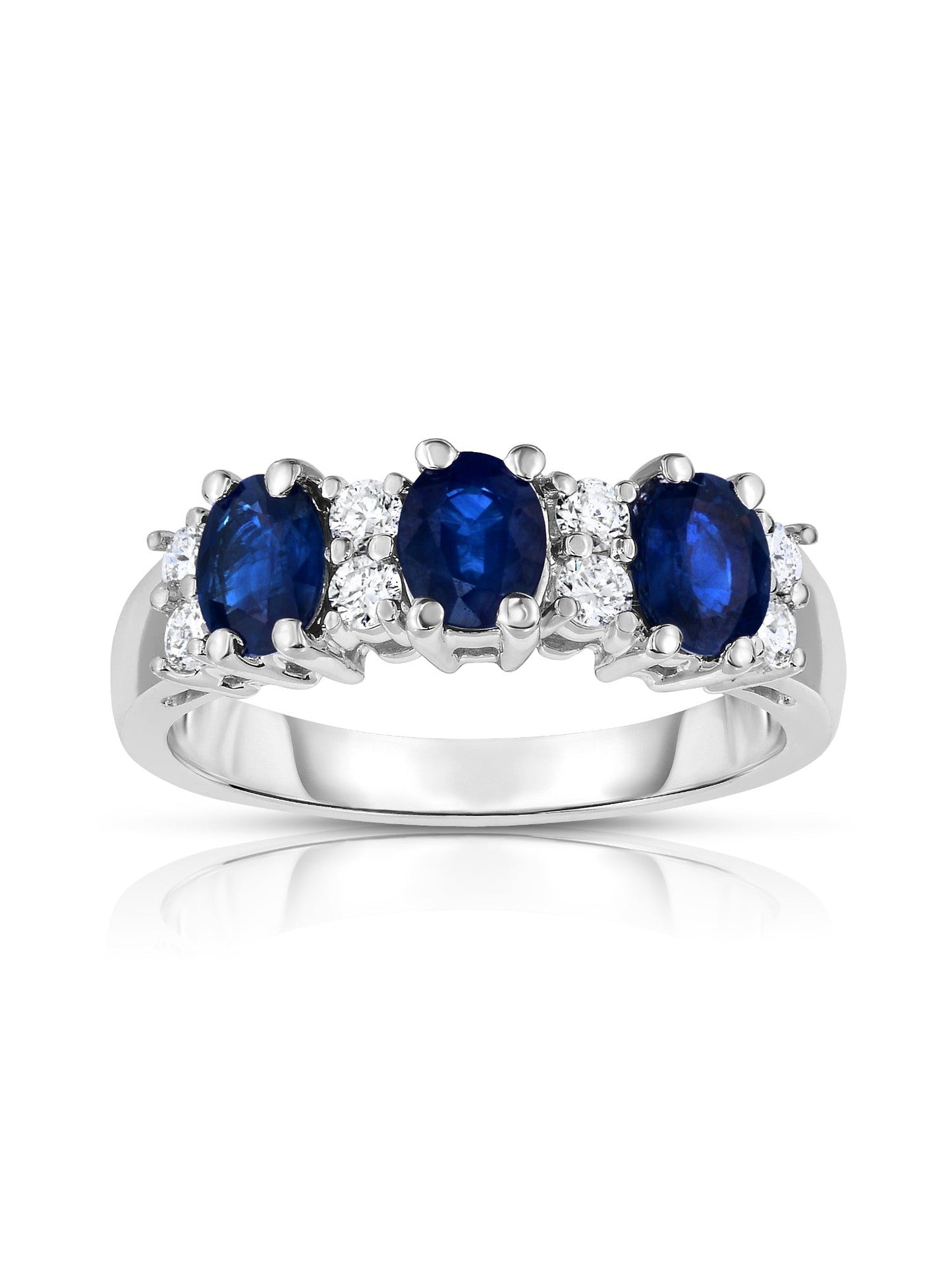 Oval Gemstone & 0.25Ct Diamond Ring in 14K Gold