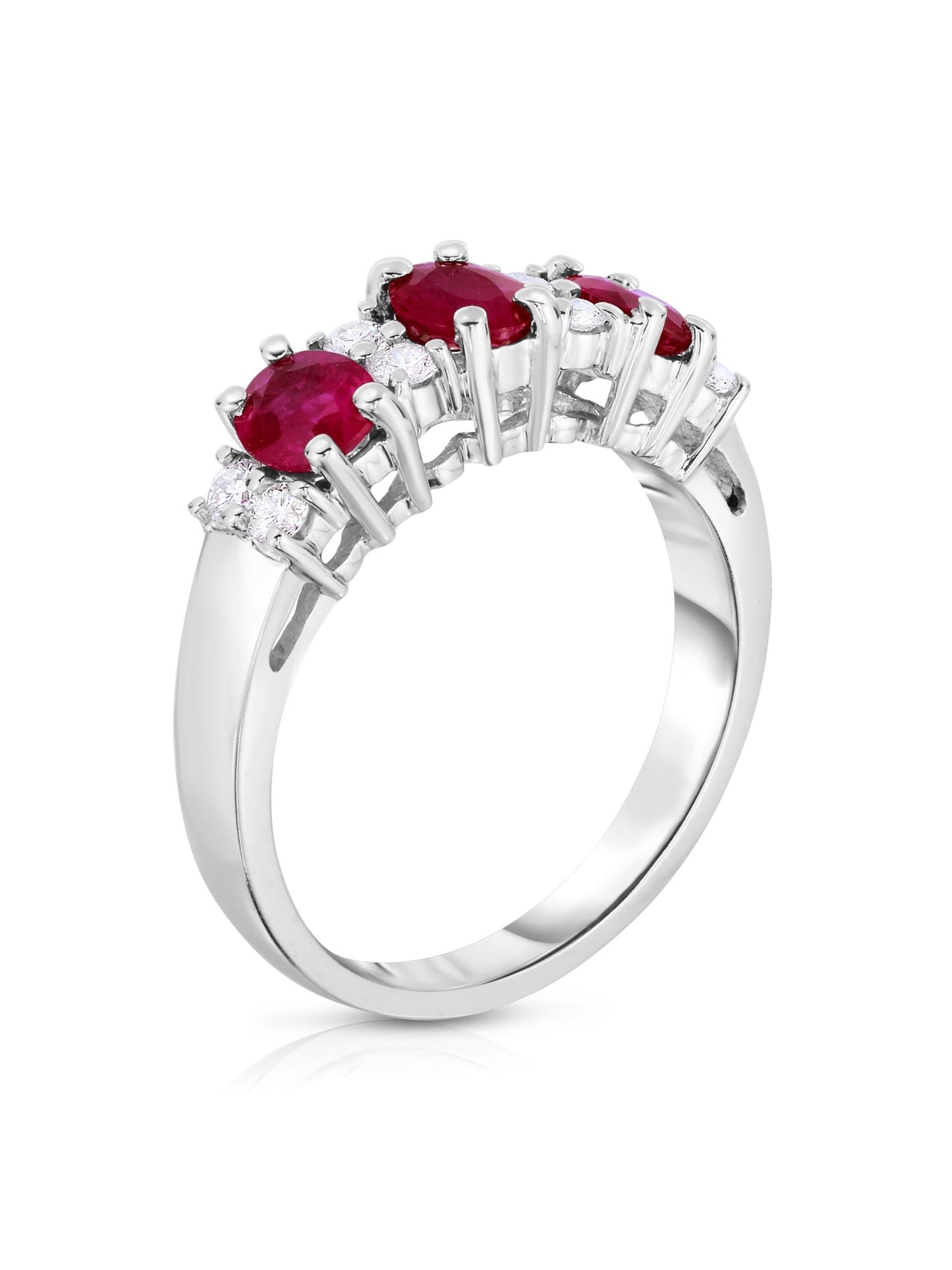 Oval Gemstone & 0.25Ct Diamond Ring in 14K Gold