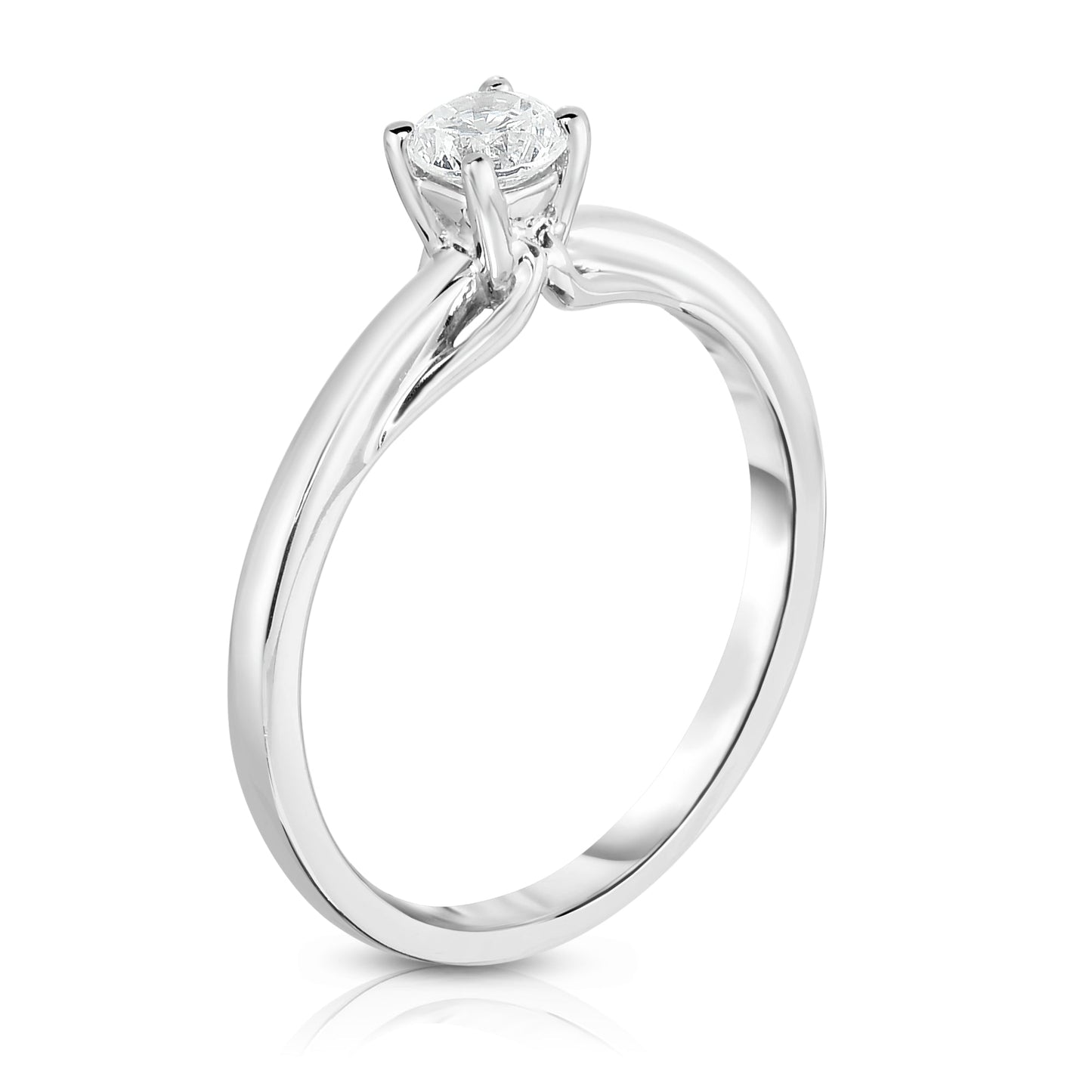 0.25Ct Diamond 4-Prong Solitaire Ring in 14K Gold