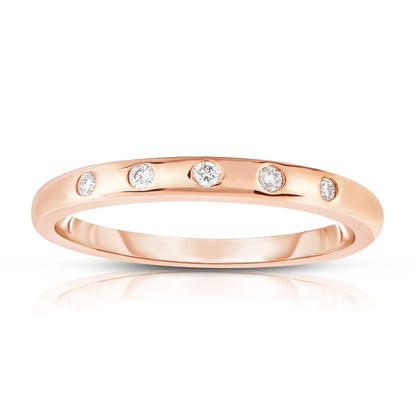 0.06Ct Diamond Stackable Ring in 14K Gold