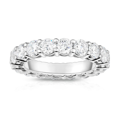 4.00-5.00Ct Diamond Eternity Ring in 14K White Gold