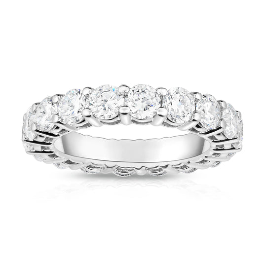 4.00-5.00Ct Diamond Eternity Ring in 14K White Gold