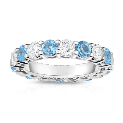 4.00-5.00Ct Diamond Eternity Ring in 14K White Gold