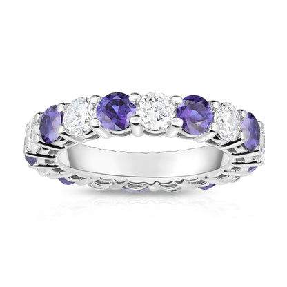 4.00-5.00Ct Diamond Eternity Ring in 14K White Gold