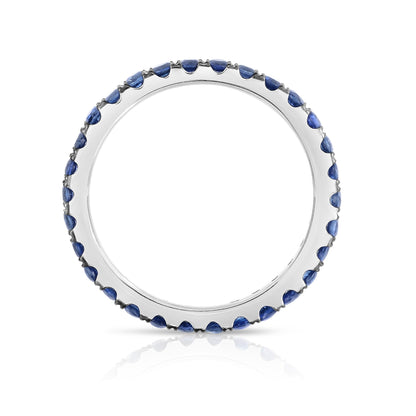 1.10Ct Gemstone Eternity Ring in 14K White Gold