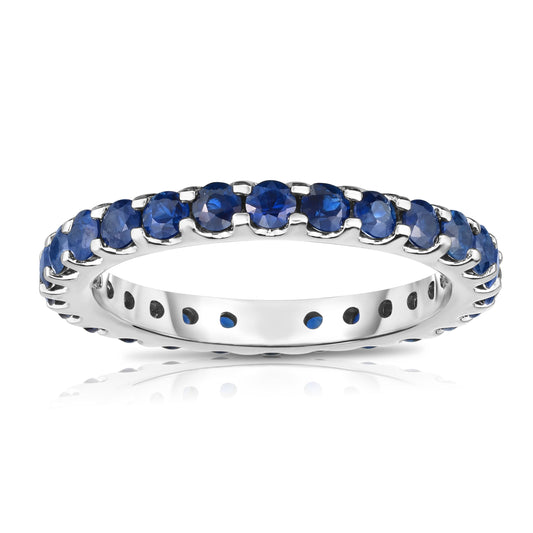 1.50Ct Gemstone Eternity Ring in 14K White Gold