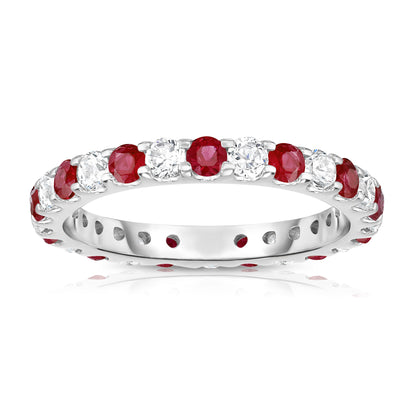 1.30Cttw Diamond Eternity Ring in 14K White Gold