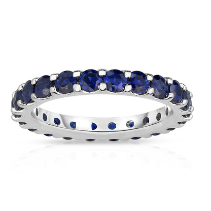 2.50Ct Sapphire Eternity Ring in 14K Gold
