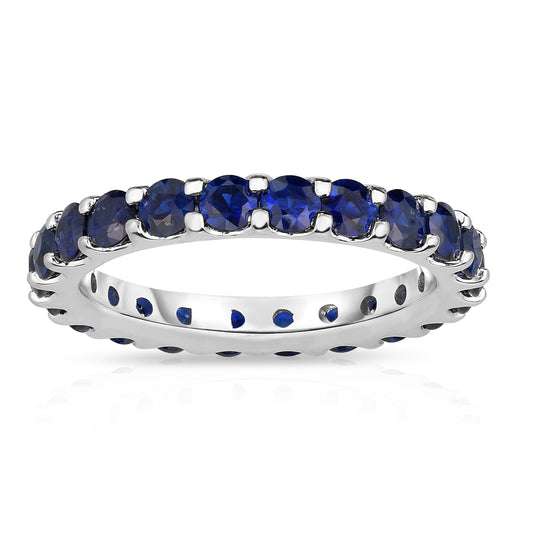 2.50Ct Sapphire Eternity Ring in 14K Gold