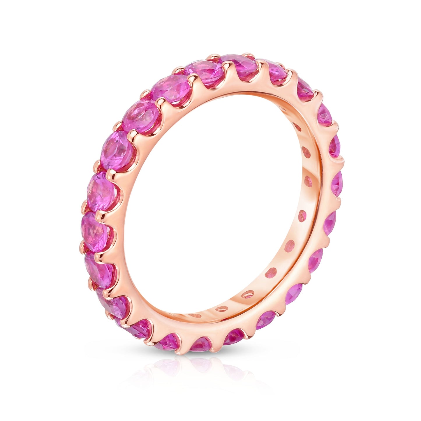 2.50Ct Sapphire Eternity Ring in 14K Gold