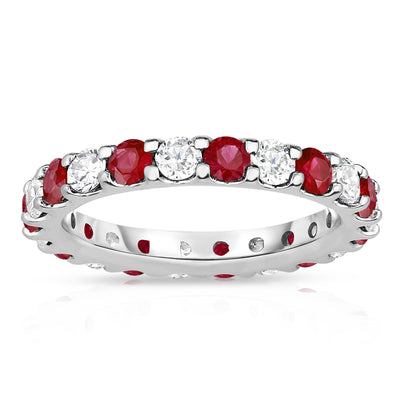 2.20Cttw Diamond Eternity Band in 14K White Gold