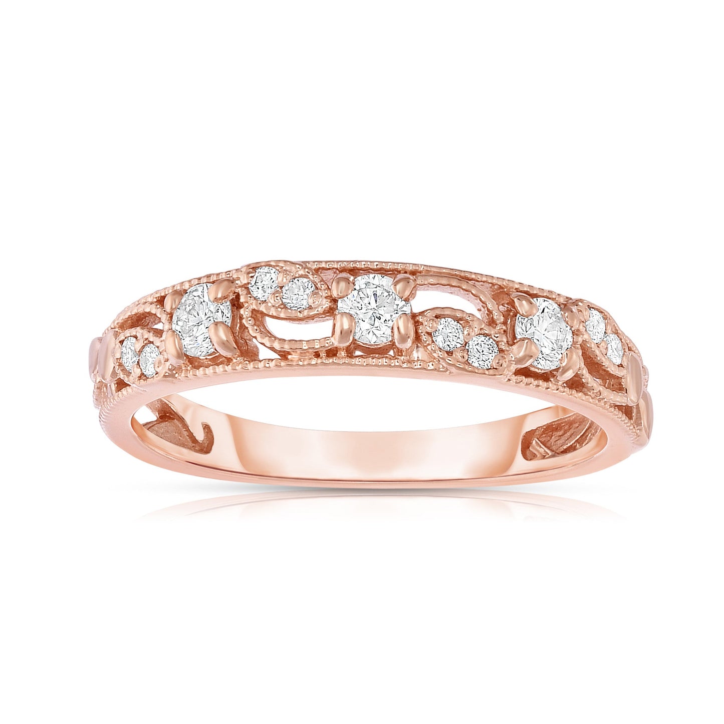 0.25Ct Diamond Stackable Ring in 14K Gold